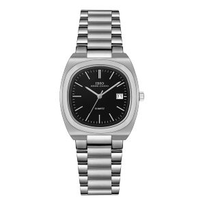 IBSO Simple Date Square High Value Solid Steel Waterproof Watch Men and Women Niche Quartz Watch