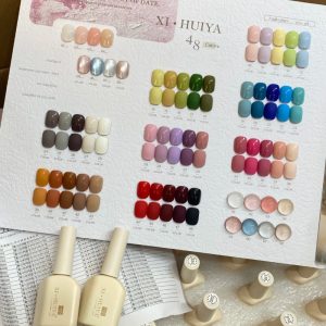 Nail polish glue set Ming Yi 48 colors small sugar cube nail polish glue small set autumn and winter new popular color white