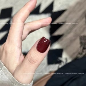 Ancola Red Nail Polish Glue 2024 New White Jujube Clay Red Brown Cherry Wine Red Nail Art Shop Only