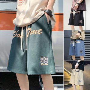 American shorts men's summer casual thin sports pants five points trendy brand retro basketball fitness loose big pants