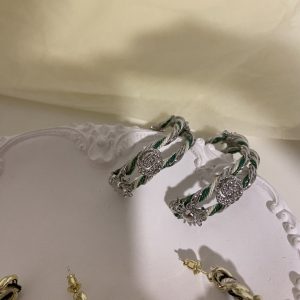 French niche design sun C ring earrings simple and high-end sense of hollow French retro circle women