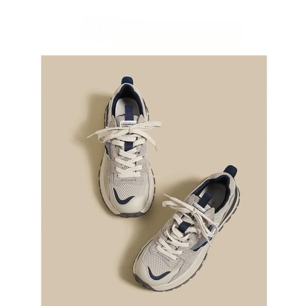 Daddy shoes women's 2025 new spring women's shoes Forrest Gump shoes women's retro gray shoes sneakers casual - Image 2