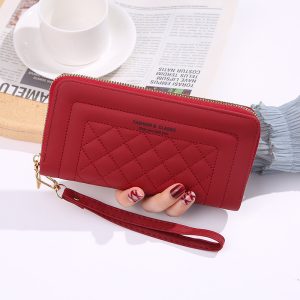 Women's Wallet Women's Long 2025 New Versatile Fashion Single Zipper Large Capacity Multifunctional Clutch Wallet Trendy