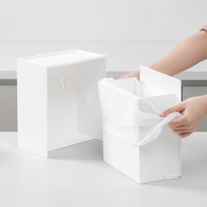 Wall-mounted storage box, non-perforated wall-mounted finishing box on the wall of the bathroom, sanitary napkin storage box for household bathroom
