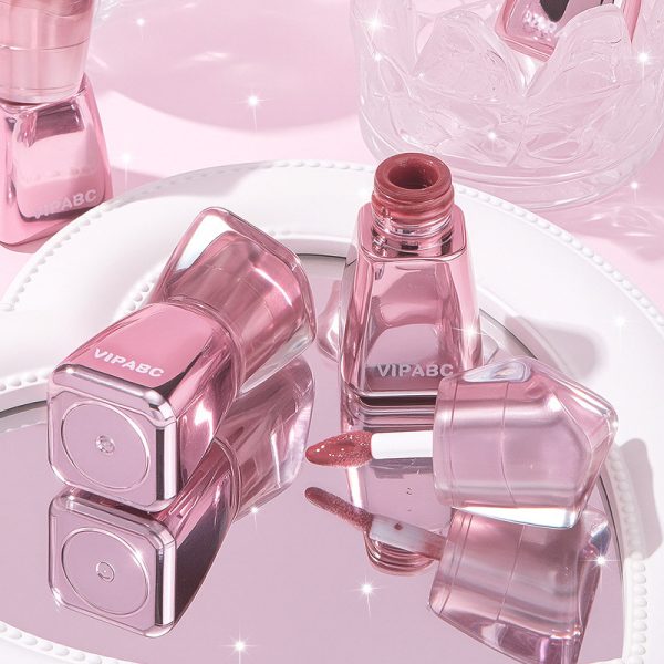 VIPABC Lip Moisturizing Mirror Lip Moisturizing, Delicate and Clear, Natural Student Makeup White, Radiant Lip Gloss - Image 4