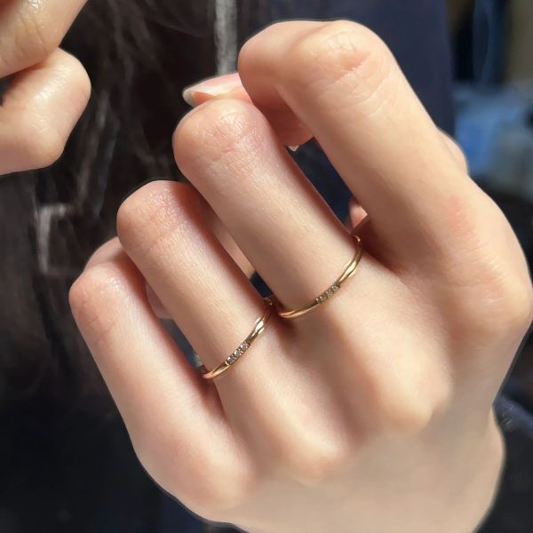 Super fine hands ~ high-end sense of small zircon rings, women's fashion personality, titanium steel ring tail ring, 2024 new trend - Image 3