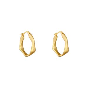 Retro gold exaggerated earrings 2025 new design high-end silver needle large earrings Hong Kong style temperament earrings