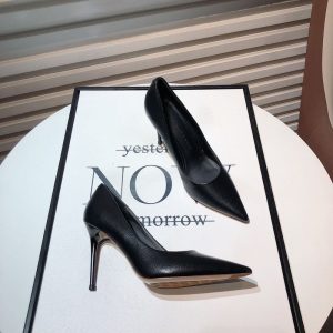 Black high heels women's new sexy slimming pointed toe stiletto heel shoes for women in the fall of 2024, simple temperament work shoes