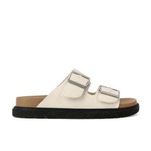2025 new Internet celebrity Birkenstock platform sandals for women wear summer fashion square buckles with double straps and non-slip slippers