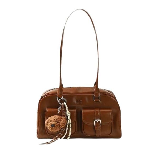 South Wind Chio2nd Samba Lounge Pillow Bag Bag Women's Autumn Vintage Boston Bag Commuter Tote Shoulder Bag - Image 5
