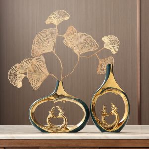 Light luxury, high-end living room, vase ornaments, creative home entryway, wine cabinet, TV cabinet, shoe cabinet, decorations, housewarming