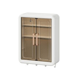 Wall-mounted storage box-free punching-free wall-mounted bathroom moisture-proof storage cabinet magnetic dust-proof storage kitchen spice storage cabinet