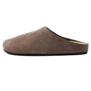 2025 new lazy slippers toe half slippers women's summer wear flat casual platform spring and autumn retro Birkenstocks
