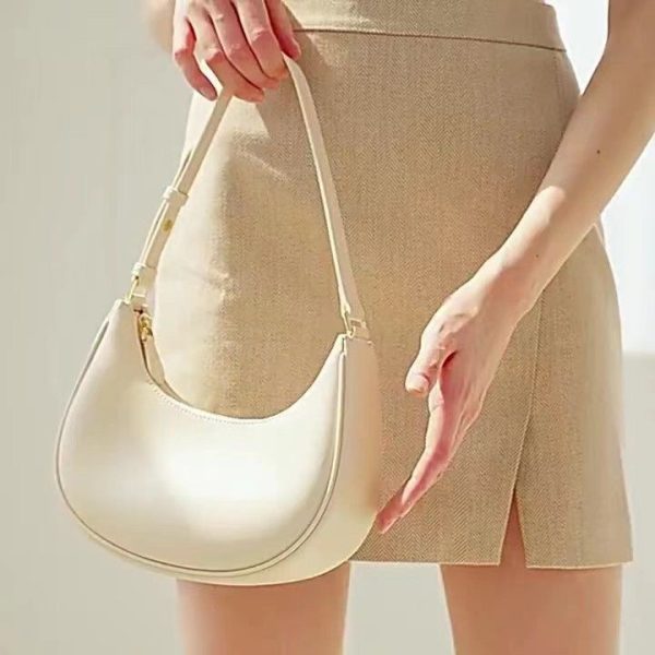 Armpit Bag Women's Summer Single Shoulder Portable Niche Design Baguette Bag Bag 2023 New Crescent Ins Women's Bag Sense of Luxury - Image 3