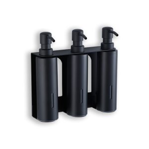 Cross-border exclusive hotel bathroom soap dispenser wall mounted 304 stainless steel bracket shampoo body wash dispenser