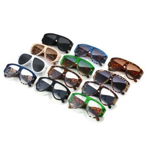 New Trans Mirror Amazon Quality European and American Sunglasses Women's Toad Glasses Sunglasses Simple Men's Glasses Spot Wholesale
