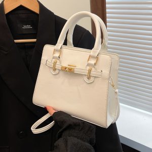 Simple Retro Handheld Kelly Bag Women's Spring Summer 2025 New Trendy Shoulder Bag Fashion Commuter Crossbody Square Bag