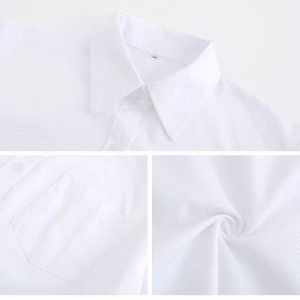 White shirts, men's long-sleeved business suits, wedding groomsmen, and professional work shirts for men and women - Image 5