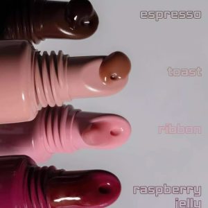 Spot rhode Hayley tinted Raspberry Ribbon Toast Espresso lip gloss lip gloss