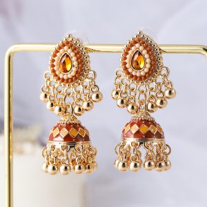2024 autumn new earrings, retro European style pendant accessories, niche Indian style, autumn and winter new trade lady
