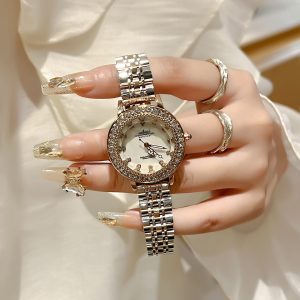 New trendy brand Korean fashion simple and versatile leather belt watch schoolgirl gift watch waterproof foreign trade