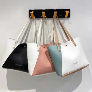 Bags Women's Bags 2023 New Fashion Hot Stamping Contrast Handbags, Shoulder Bags, Shopping Bags, Large Capacity Bags Wholesale