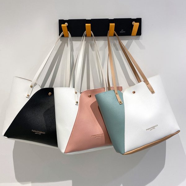 Bags Women's Bags 2023 New Fashion Hot Stamping Contrast Handbags, Shoulder Bags, Shopping Bags, Large Capacity Bags Wholesale