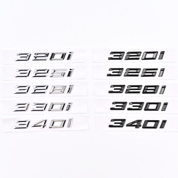 It is suitable for 20-23 BMW 3 Series 320i 320i 325i 328I 330i modified car logo rear tail mark displacement number