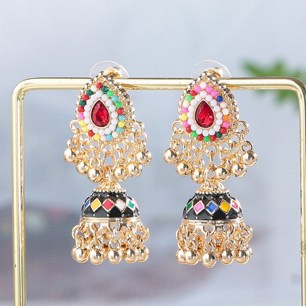 2024 autumn new earrings, retro European style pendant accessories, niche Indian style, autumn and winter new trade lady