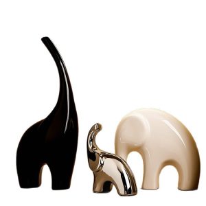 Elephant ornaments, light luxury, high-end home TV, cabinet, wine cabinet, decoration, handicrafts, living room, modern office, sense of luxury