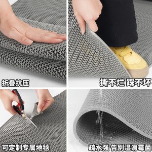 Floor mat, bathroom anti slip mat, kitchen toilet, outdoor commercial pvc hollow waterproof and oilproof carpet, door mat plastic