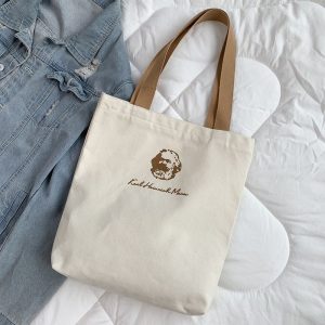 Cultural and creative peripherals, Marx canvas bags, male and female school student handbags, tutoring tutoring school bags, cloth bags, new trends