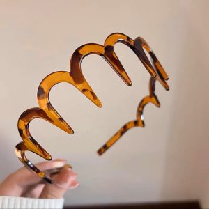 Korea face wash special premium sense headband women's 2024 new broken hair wavy hairpin high skull pressure headband