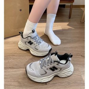 Thick-soled Forrest Gump shoes women's 2025 new summer shoes Internet celebrity versatile and popular dad shoes casual little white sneakers