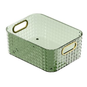 Cosmetics desktop storage box, large capacity high-end bathroom storage box, mask skin care product storage box