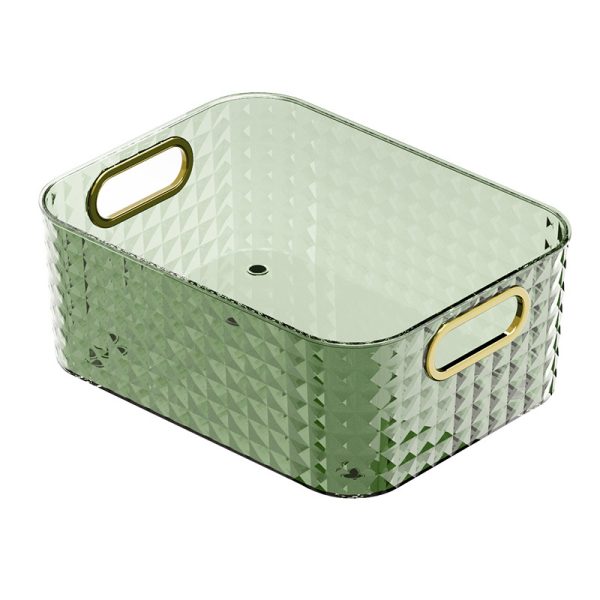 Cosmetics desktop storage box, large capacity high-end bathroom storage box, mask skin care product storage box - Image 5