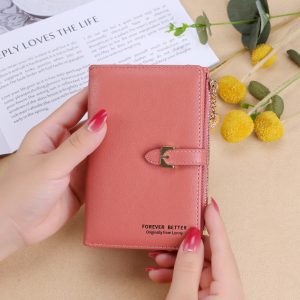 Wallet women's Korean version large-capacity mid-length clutch bag is versatile, simple zipper buckle card holder