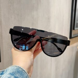 Sunglasses women's face-showing little women's sunglasses 2025 new high-end fashion Internet celebrity trend lower half frame glasses for men