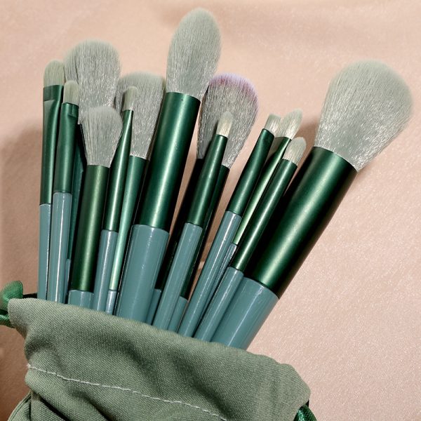 New 13pcs Sijiqing makeup brush set portable soft hair blush brush eye shadow brush full set of beauty tools
