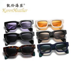 New Fashion Small Frame Sunglasses 86608 European and American Personality Square Frame Sunglasses Cross-border Versatile Thick Frame Sunglasses