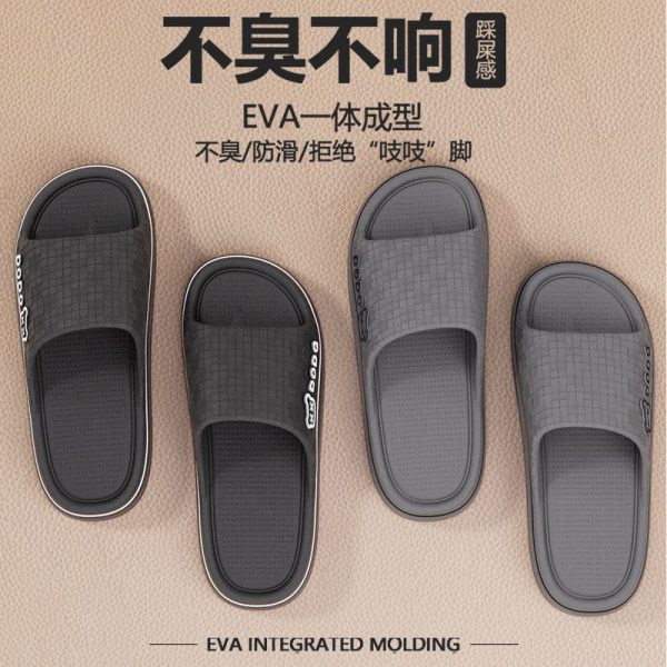 EVA non-stinky feet men's slippers summer new home home bathroom platform couple anti-slip sandals for men - Image 4