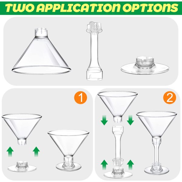Plastic cocktail glasses, red wine glasses, goblets, cross-border disposable plastic glasses, barware, party supplies, champagne glasses - Image 3