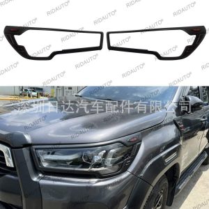 Suitable for Toyota Hilux HILUX 2021+ high-end modified REVO full set of dumb black lampshade handle lampshade