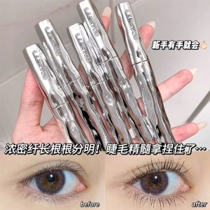 [Hot Recommendation] steel tube mascara, mascara primer, waterproof, long-lasting, quick-drying, sweatproof, long, curly and fine brush