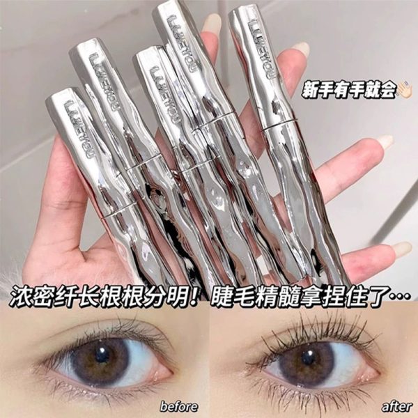 [Hot Recommendation] steel tube mascara, mascara primer, waterproof, long-lasting, quick-drying, sweatproof, long, curly and fine brush - Image 3
