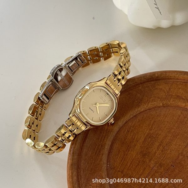 IEKE French vintage summer women's watch women's simple square temperament watch versatile fashion quartz watch
