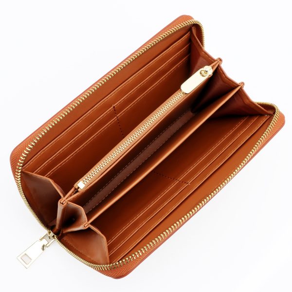 Japan Amazon Rakuten New Women's Genuine Leather Long Wallet Oil wax cowhide men's clutch bag long financial cloth - Image 3