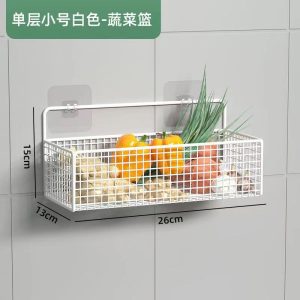 Daily necessities, kitchen, bathroom, toilet, living room, dormitory, wall hanging, no perforation, shelves, storage, hanging baskets, nails
