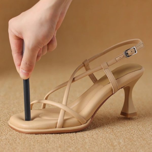 2025-like sandals for women to wear stiletto soft soles in summer French beautiful high heels and evening breeze roman sandals