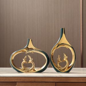 Light luxury, high-end living room, vase ornaments, creative home entryway, wine cabinet, TV cabinet, shoe cabinet, decorations, housewarming